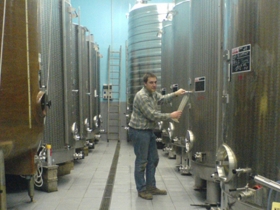 Champagne Marc BIJOTAT - Alexandre en cuverie